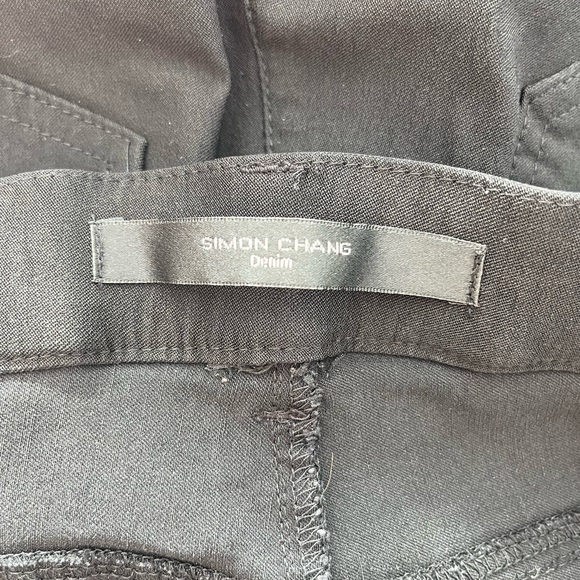 Simon Chang black strechy pants size 4 - Picture 6 of 6